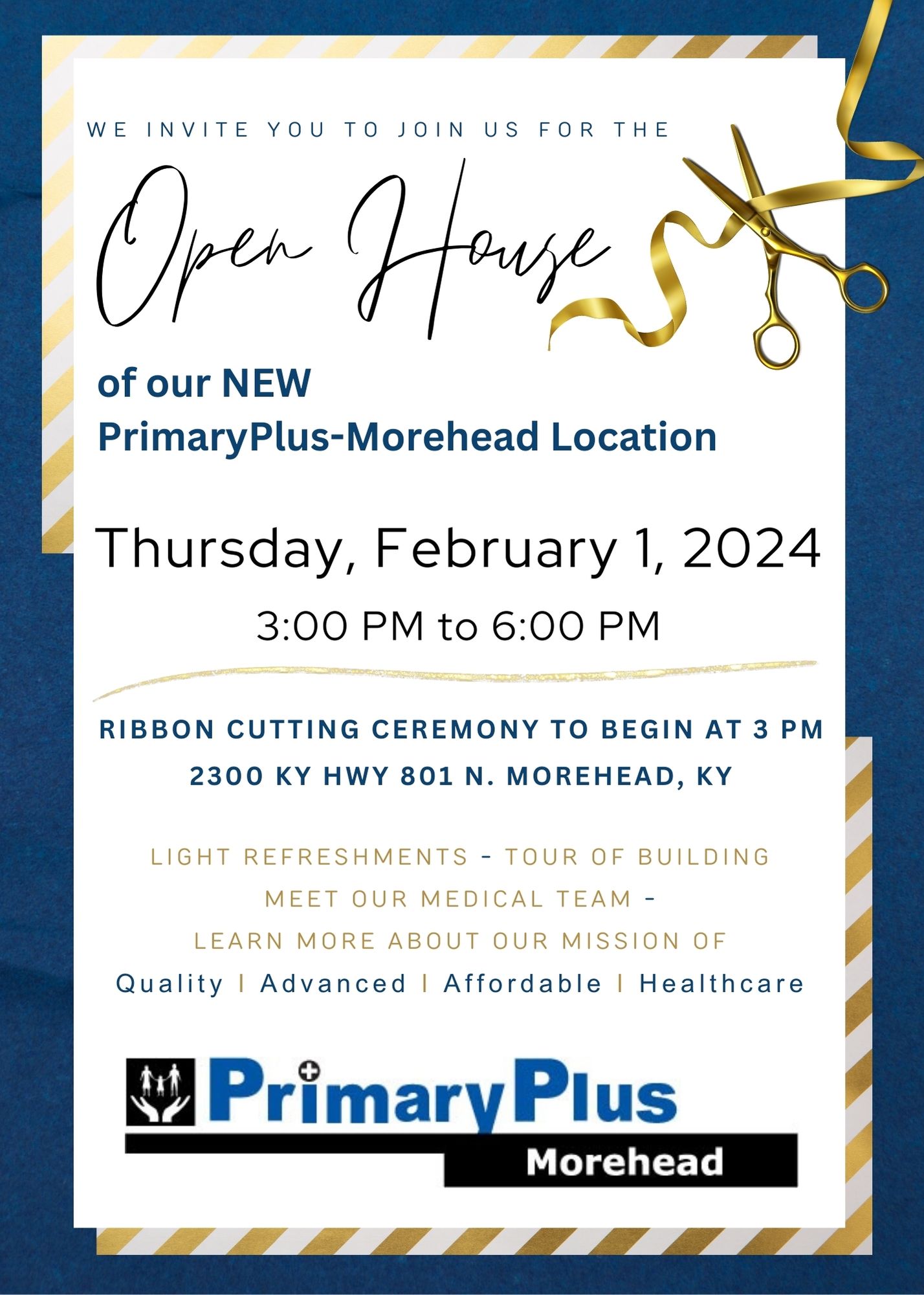 Morehead Open House Feb. 1st News